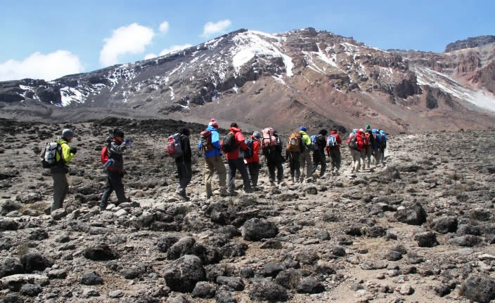 6 Days Mount Kilimanjaro climbing on machame Route